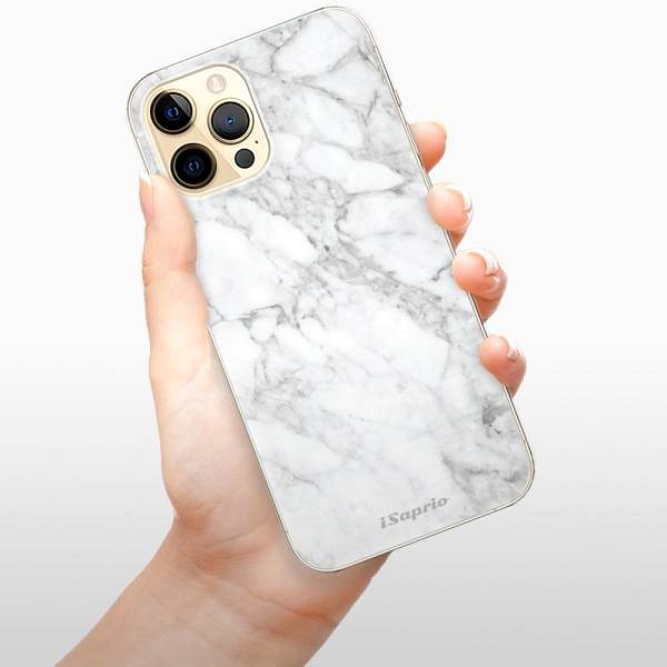 Kryt na mobil iSaprio SilverMarble 14 na iPhone 12 Pro ...