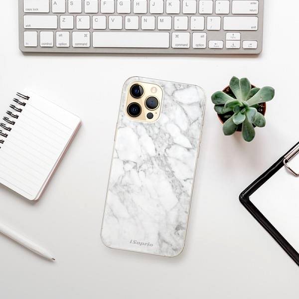 Kryt na mobil iSaprio SilverMarble 14 na iPhone 12 Pro ...