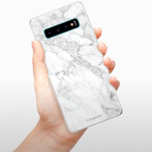 Kryt na mobil iSaprio SilverMarble 14 na Samsung Galaxy S10 ...