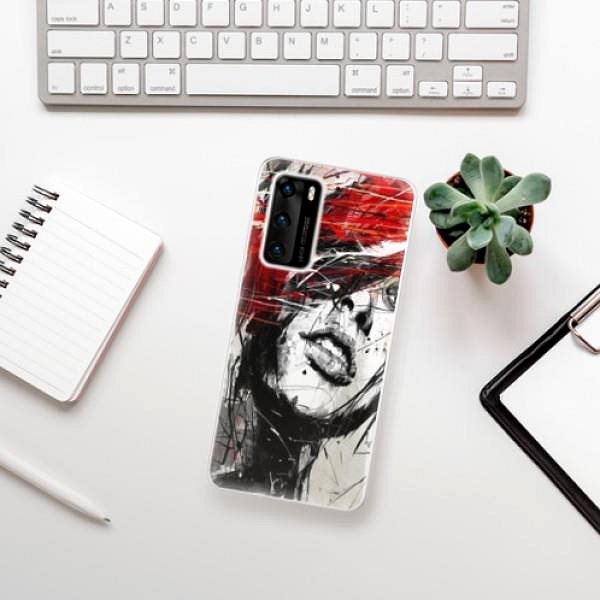 Kryt na mobil iSaprio Sketch Face na Huawei P40 ...