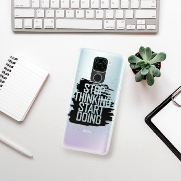 Kryt na mobil iSaprio Start Doing - black na Xiaomi Redmi Note 9 ...