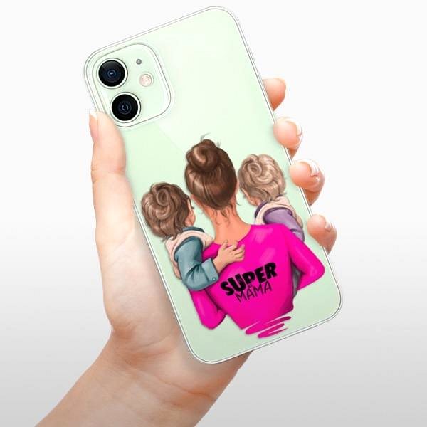 Kryt na mobil iSaprio Super Mama – Two Boys pre iPhone 12 ...