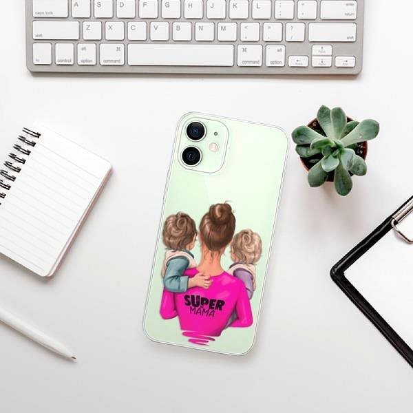 Kryt na mobil iSaprio Super Mama – Two Boys pre iPhone 12 ...