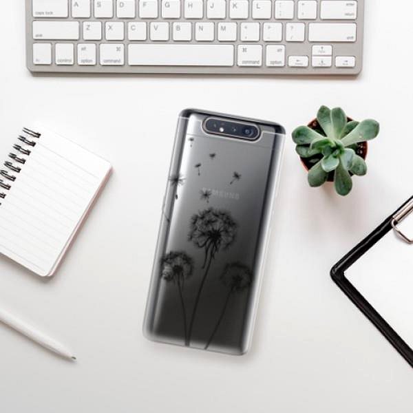 Kryt na mobil iSaprio Three Dandelions - black na Samsung Galaxy A80 ...