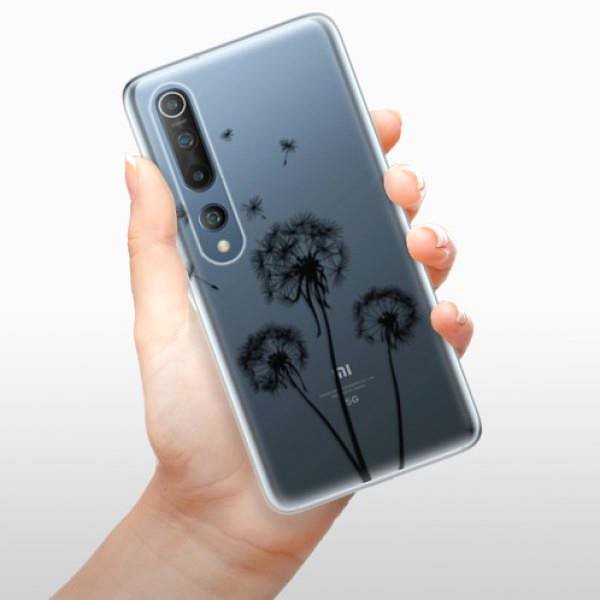 Kryt na mobil iSaprio Three Dandelions - black pro Xiaomi Mi 10 / Mi 10 Pro ...