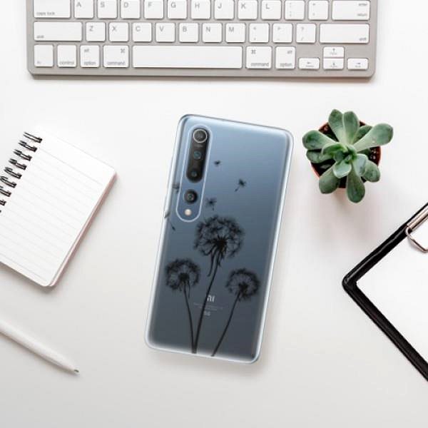 Kryt na mobil iSaprio Three Dandelions - black pro Xiaomi Mi 10 / Mi 10 Pro ...
