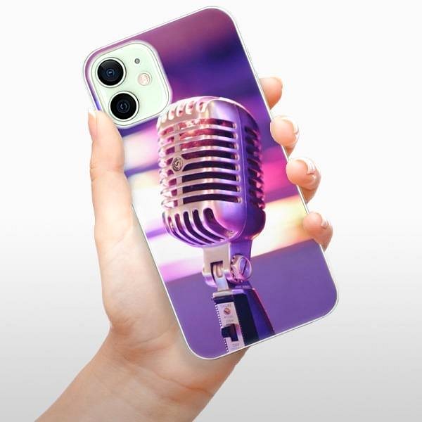 Kryt na mobil iSaprio Vintage Microphone na iPhone 12 ...