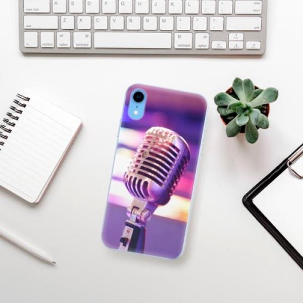 Kryt na mobil iSaprio Vintage Microphone pre iPhone Xr ...