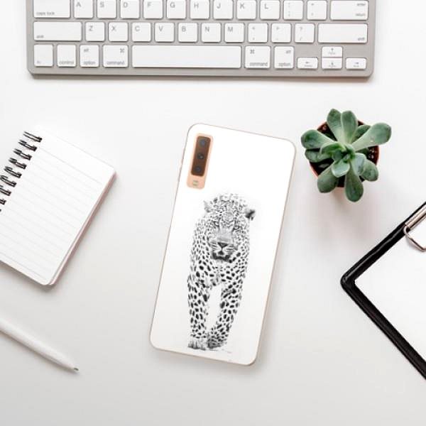Kryt na mobil iSaprio White Jaguar pro Samsung Galaxy A7 (2018) ...