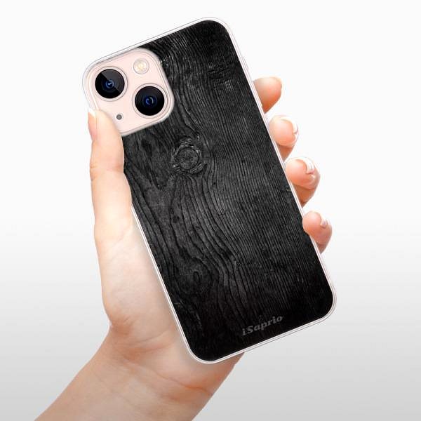 Kryt na mobil iSaprio Black Wood 13 pre iPhone 13 mini ...