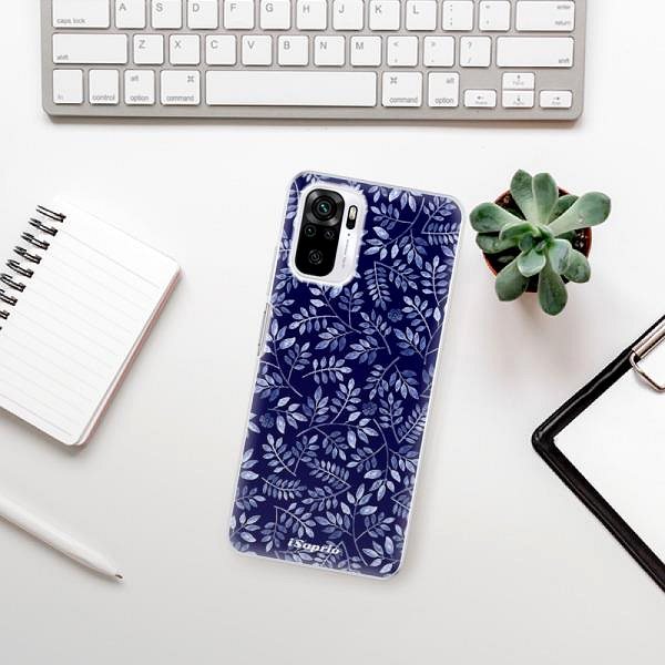 Kryt na mobil iSaprio Blue Leaves 05 pre Xiaomi Redmi Note 10/Note 10S ...