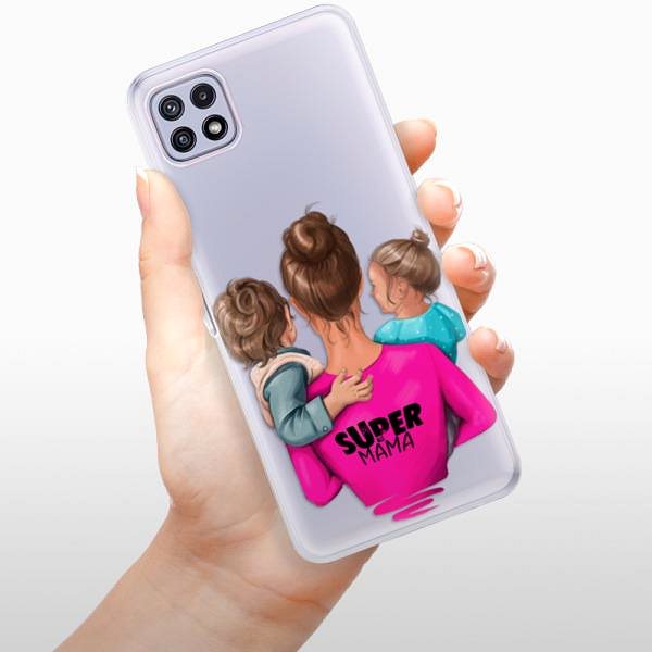 Kryt na mobil iSaprio Super Mama – Boy and Girl pre Samsung Galaxy A22 5G ...