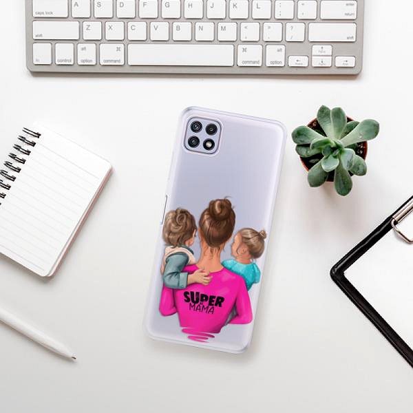 Kryt na mobil iSaprio Super Mama – Boy and Girl pre Samsung Galaxy A22 5G ...