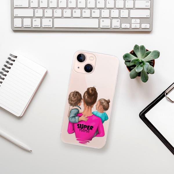 Kryt na mobil iSaprio Super Mama – Boy and Girl pre iPhone 13 mini ...