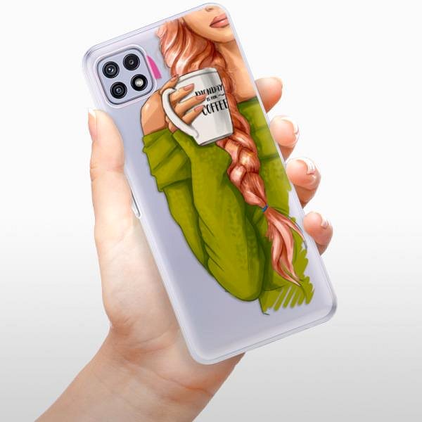 Kryt na mobil iSaprio My Coffe and Redhead Girl pre Samsung Galaxy A22 5G ...