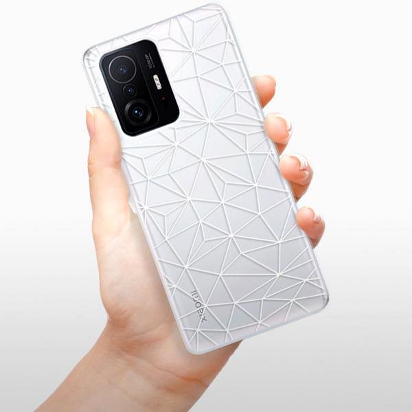 Kryt na mobil iSaprio Abstract Triangles 03 white pre Xiaomi 11T/11T Pro ...