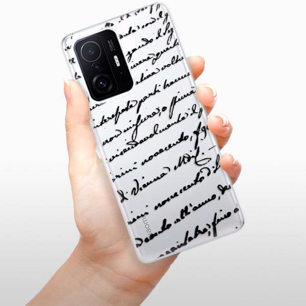 Kryt na mobil iSaprio Handwriting 01 black pre Xiaomi 11T/11T Pro ...