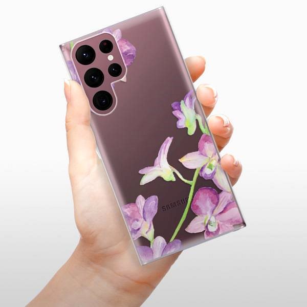 Kryt na mobil iSaprio Purple Orchid pre Samsung Galaxy S22 Ultra 5G ...