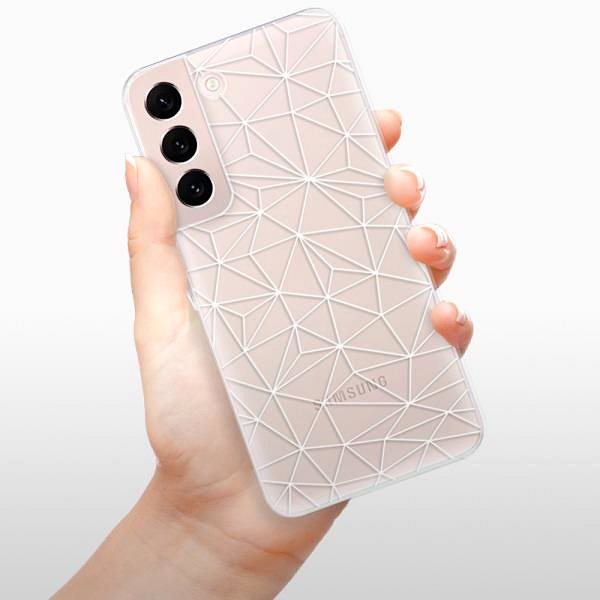 Kryt na mobil iSaprio Abstract Triangles 03 – white pre Samsung Galaxy S22+ 5G ...