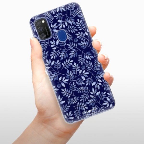 Kryt na mobil iSaprio Blue Leaves 05 pro Samsung Galaxy M21 ...