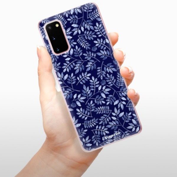 Kryt na mobil iSaprio Blue Leaves 05 pro Samsung Galaxy S20 ...
