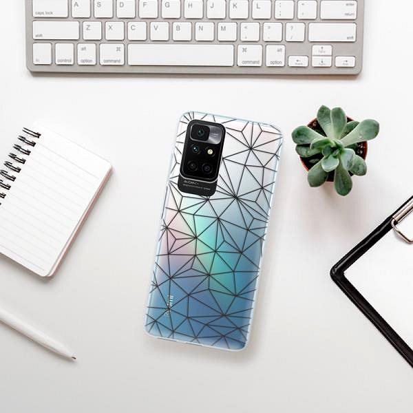 Kryt na mobil iSaprio Abstract Triangles 03 black pre Xiaomi Redmi 10 ...