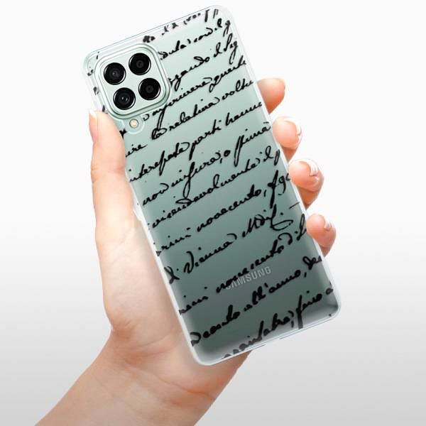 Kryt na mobil iSaprio Handwriting 01 black pre Samsung Galaxy M53 5G ...