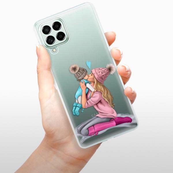 Kryt na mobil iSaprio Kissing Mom Blond and Boy na Samsung Galaxy M53 5G ...