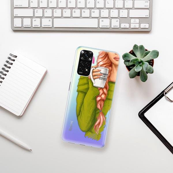 Kryt na mobil iSaprio My Coffe and Redhead Girl na Xiaomi Redmi Note 11/Note 11S ...