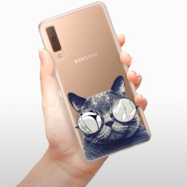 Kryt na mobil iSaprio Crazy Cat 01 pre Samsung Galaxy A7 (2018) ...