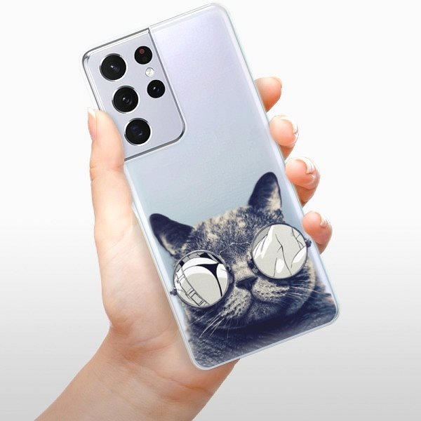 Kryt na mobil iSaprio Crazy Cat 01 pre Samsung Galaxy S21 Ultra ...