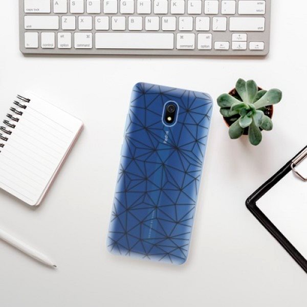 Kryt na mobil iSaprio Abstract Triangles 03 black na Xiaomi Redmi 8A ...
