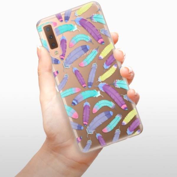 Kryt na mobil iSaprio Feather Pattern 01 na Samsung Galaxy A7 (2018) ...