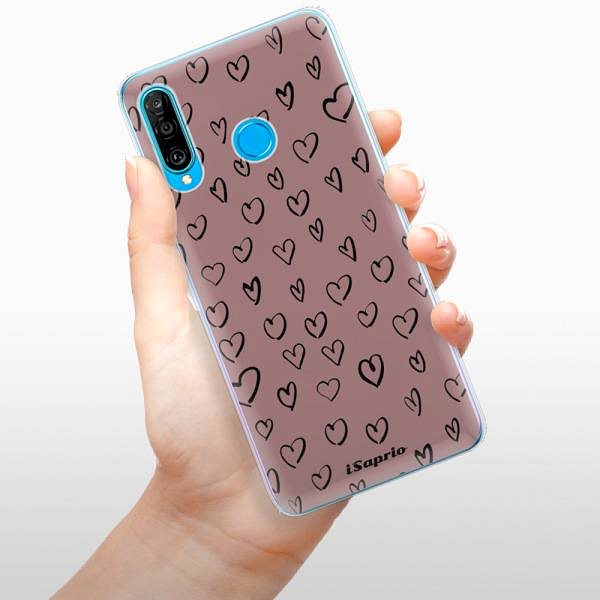 Kryt na mobil iSaprio Heart Dark - Huawei P30 Lite ...