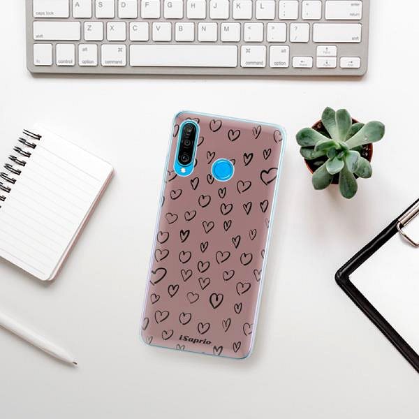 Kryt na mobil iSaprio Heart Dark - Huawei P30 Lite ...