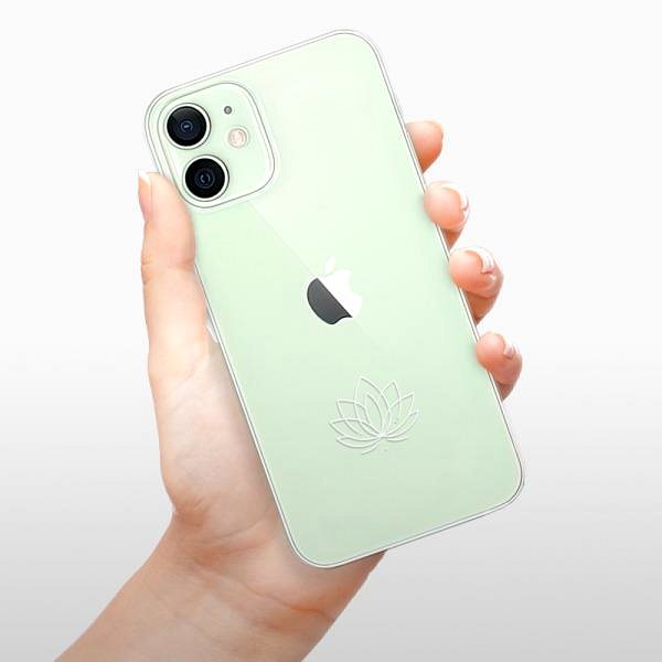Kryt na mobil iSaprio číre puzdro - Lotos - iPhone 12 mini ...