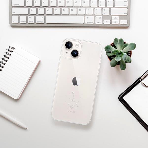 Kryt na mobil iSaprio číre puzdro – Rak – iPhone 15 ...