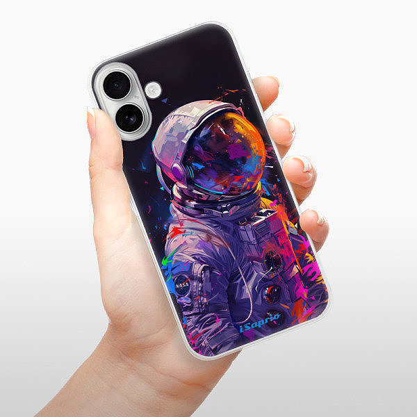 Kryt na mobil iSaprio Neon Astronaut pre iPhone 16 Plus ...