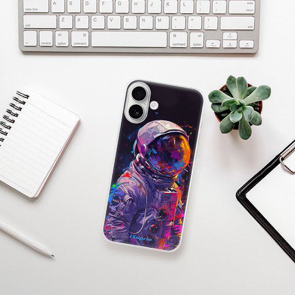 Kryt na mobil iSaprio Neon Astronaut pre iPhone 16 Plus ...