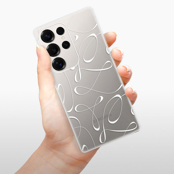 Kryt na mobil iSaprio Fancy - white pro Samsung Galaxy S25 Ultra ...
