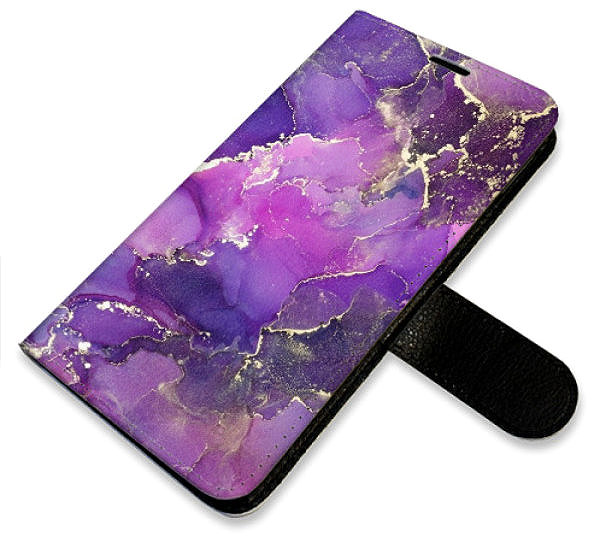 Puzdro na mobil iSaprio Flip puzdro Purple Marble pre iPhone 16e ...