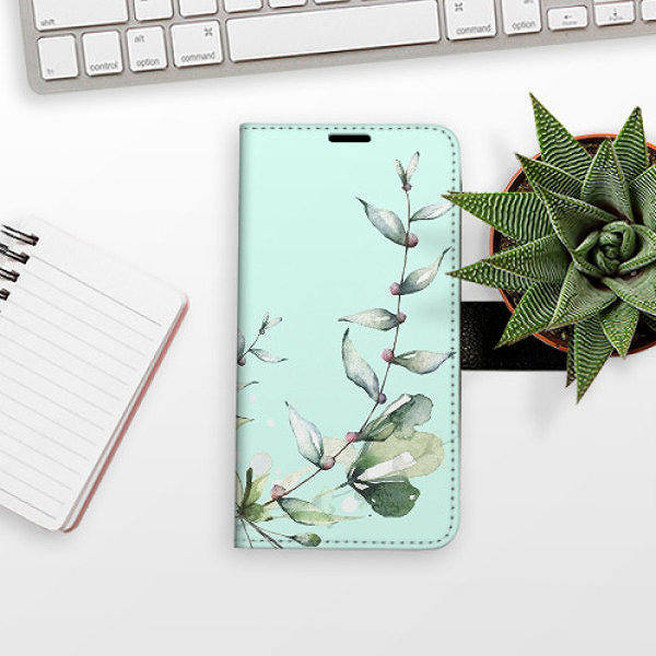 Puzdro na mobil iSaprio Flip puzdro Blue Flowers pre Samsung Galaxy A56 ...