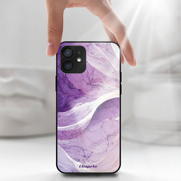 Kryt na mobil iSaprio Lesklé pouzdro Purple Paint 10 - iPhone 12 ...