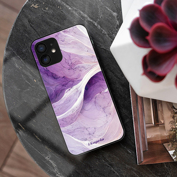 Kryt na mobil iSaprio Lesklé pouzdro Purple Paint 10 - iPhone 12 ...