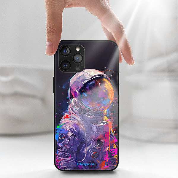 Kryt na mobil iSaprio Lesklé puzdro Neon Astronaut – iPhone 12 Pro ...