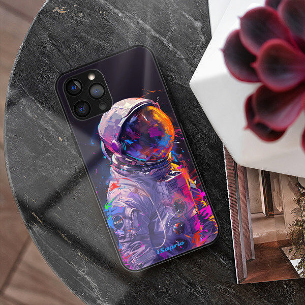 Kryt na mobil iSaprio Lesklé puzdro Neon Astronaut – iPhone 12 Pro ...