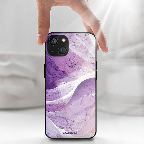 Kryt na mobil iSaprio Lesklé pouzdro Purple Paint 10 - iPhone 14 ...