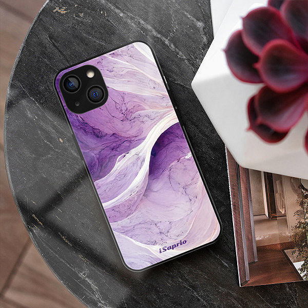 Kryt na mobil iSaprio Lesklé pouzdro Purple Paint 10 - iPhone 14 ...