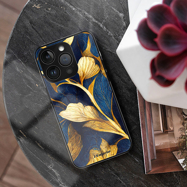 Kryt na mobil iSaprio Lesklé pouzdro Gold Leaves - iPhone 15 Pro ...