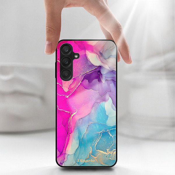 Kryt na mobil iSaprio Lesklé puzdro Purple Ink – Samsung Galaxy A25 5G ...